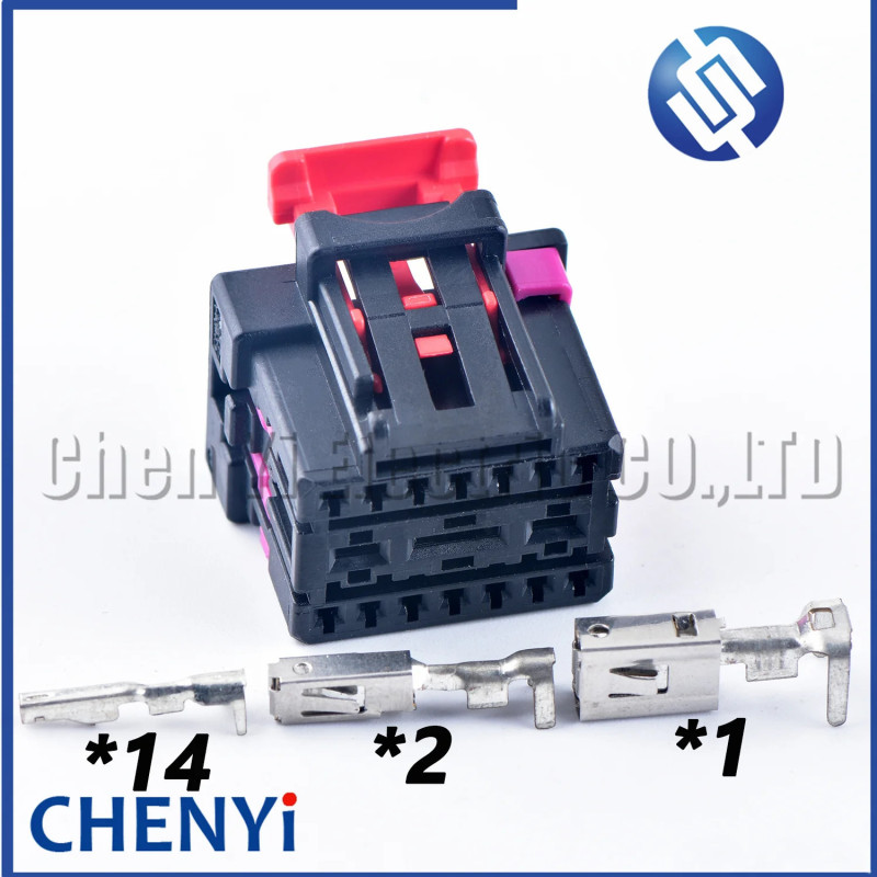 17 Pin Automotive Power Seat switch Connector Audio Amplifier Plug socket 8K0 972 483 4F0972575 For VW Passat Magotan Q5 A4 A6