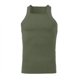 2023 Men Fashion Tank Tops Solid Color O-neck Sleeveless Skinny Gym Streetwear Casual Vests Party Men Luxury Clothing