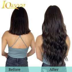 Tape in Hair Extensions Human Hair Natural Black Tape Ins for Women Human Hair Extensions Tape in Straight Seamless Skin